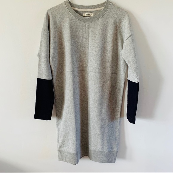 Madewell Dresses & Skirts - Madewell sweater dress gray blue size extra small